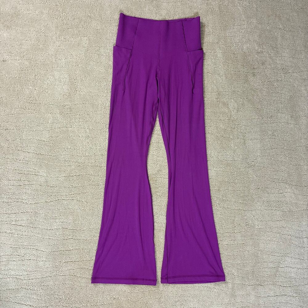 Offline By Aerie M Purple Flare Yoga Pants Leggings Work Out Gym Athleisure